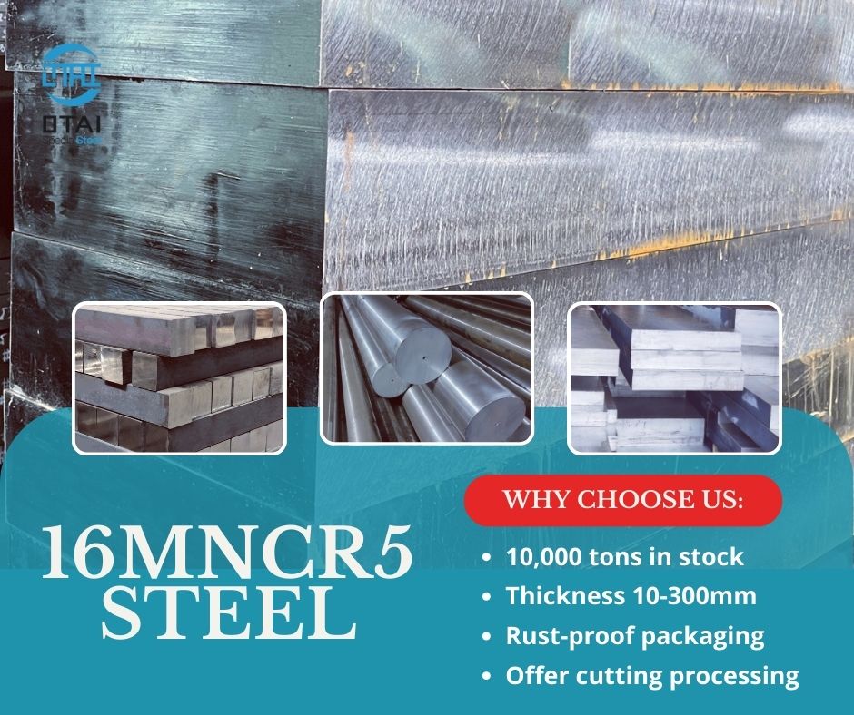 What is the main use of 16MnCr5 steel flat bars?