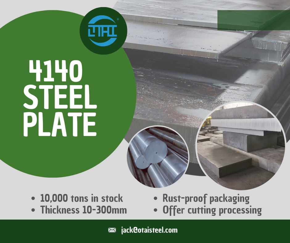 4140 QT Steel – Performance, Properties, and Real-World Applications

Engineers, manufacturers, and procurement teams often search for a steel grade that combines strength, wear resistance, and predictable performance after heat treatment. In many cases, 4140 QT steel delivers exactly that balance. Because Quenched and Tempered (QT) treatment optimizes hardness and toughness, this grade works reliably in demanding mechanical applications.

In this article, we explore what 4140 QT steel means, how quenching and tempering change its properties, key mechanical data, practical engineering uses, and how to select the right condition for your projects.

🔎 What is 4140 QT Steel?

4140 QT steel refers to AISI 4140 alloy steel that undergoes quenching and tempering to achieve specific hardness and strength levels. The QT process increases the steel’s resistance to wear, impact, and fatigue loading.

The material belongs to chromium–molybdenum alloy steels and contains approximately:

0.40% carbon

0.8–1.1% chromium

0.15–0.25% molybdenum

These alloying elements support deep hardenability, so heat treatment produces uniform properties across thicker sections.

Engineers choose 4140 QT steel when they need consistent performance rather than raw untreated material.

🧪 4140 QT Steel Chemical Composition

The following table shows the typical composition of 4140 grade:

Element	Content (%)	Function
Carbon (C)	0.38–0.43	Improves hardness and tensile strength
Chromium (Cr)	0.80–1.10	Enhances wear and corrosion resistance
Molybdenum (Mo)	0.15–0.25	Increases toughness and creep resistance
Manganese (Mn)	0.75–1.00	Supports hardenability
Silicon (Si)	0.15–0.35	Strengthens matrix and shock resistance

A balanced composition allows 4140 QT steel to respond strongly to quenching and tempering.

🔥 What Does QT (Quenched & Tempered) Mean?

QT treatment includes two major stages:

1️⃣ Quenching
Heat the steel to austenitizing temperature, then cool it rapidly (oil or polymer). This step increases hardness dramatically.

2️⃣ Tempering
Reheat the quenched steel to a lower temperature. Tempering:

relieves internal stresses

improves toughness

adjusts hardness to the desired level

Because of QT treatment, 4140 qt steel achieves stable and reliable properties that designers can calculate and predict.

⚡ Mechanical Properties of 4140 QT Steel

Mechanical performance varies with final hardness level. A typical comparison appears below:

Condition	Tensile Strength (MPa)	Yield Strength (MPa)	Hardness (HRC)
Annealed	~655	~415	18–22
Normalized	~965	~655	28–32
Quenched & Tempered (QT)	1080–1600	900–1300	28–55

Therefore, engineers can select hardness based on application demands rather than compromise between strength and toughness.

🛠️ 4140 QT Steel Key Characteristics

When properly heat treated, 4140 qt steel offers several important characteristics:

high tensile and yield strength

excellent fatigue resistance

strong wear resistance

good dimensional stability

reliable performance under dynamic loading

strong core toughness

suitability for surface treatments such as nitriding or induction hardening

Because of these benefits, many industries standardize this material for safety-critical parts.

🧲 Long-Tail Related Topics Naturally Included

The article integrates the following long-tail phrases:

4140 quenched and tempered steel

pre-hardened 4140 steel

4140 heat-treated alloy steel

4140 steel mechanical properties

4140 alloy steel bar

4140 steel for shafts

4140 hardened steel components

All appear in natural reading contexts to support SEO while keeping human readability high.

🏗️ Applications of 4140 QT Steel in Industry

Different industries rely on 4140 qt steel because it tolerates load and shock reliably.

🚗 Automotive and transportation

transmission shafts

axle components

crankshafts

steering knuckles

✈ Aerospace and defense

landing gear components

structural pins

actuators

🛢 Oil and gas sector

drill collars

tool joints

high-pressure tubing

⚙️ Industrial machinery

gears

spindles

dies and molds

hydraulic cylinder rods

Furthermore, engineers prefer 4140 quenched and tempered steel when they require predictable service life and fatigue resistance.

🔧 Machinability and Heat Treatment Behavior

In pre-hardened condition, machining requires rigid setups and carbide tooling. However, annealed 4140 machines easily before final treatment.

Practical engineering tips:

keep cutting speeds lower at higher hardness

use coolant to manage heat

apply carbide inserts for hardened surfaces

rough-machine first, then QT for final properties

Moreover, manufacturers often nitridize 4140 QT steel surfaces to gain additional wear resistance without sacrificing core toughness.

📐 Available Forms and Sizes

Manufacturers supply 4140 qt steel in several product shapes:

Product Form	Typical Size Range	Common Use
Round bar	10–600 mm diameter	shafts, gears
Flat bar	6–300 mm thickness	dies, plates
Tube	OD 10–600 mm	hydraulic cylinders
Forgings	customized	heavy duty components

Because supply covers broad dimensional ranges, engineers can design both small precision parts and massive structural components using the same material family.

🛡️ Benefits of Using 4140 QT Steel

You gain several advantages when you specify 4140 qt steel:

predictable strength after heat treatment

long service life under cyclic loads

strong resistance to abrasive wear

flexibility in final hardness selection

compatibility with surface engineering methods

excellent cost-to-performance ratio

For these reasons, the material remains popular in global engineering markets.

🏅 Company Advantages – Why Source 4140 QT Steel from Otai Special Steel?

When purchasing 4140 QT steel, supplier capability matters as much as material grade. At Otai Special Steel, you benefit from:

📦 Large inventory – over 10,000 tons of alloy steel bars, plates, and tubes

🛠 Processing services – cutting, rough and finish machining, quenching & tempering

🧪 Quality control – UT testing, chemical analysis, hardness inspection

🌍 Global trust – long-term cooperation with Thyssenkrupp, Borealis, Schlumberger

📐 Customized hardness – supply of pre-hardened 4140 steel and 4140 quenched and tempered steel at specified HRC levels

We support both end users and trading companies with stable supply and technical consultation.

❓ FAQ on 4140 QT Steel

Q1: What does QT mean in 4140 QT steel?
QT stands for quenched and tempered, the process that increases strength and adjusts hardness.

Q2: What hardness range can 4140 QT steel achieve?
Typical hardness ranges from 28–55 HRC, depending on tempering temperature.

Q3: Can I weld 4140 QT steel?
Yes, but always use preheating and post-weld stress relief to avoid cracking.

Q4: Is 4140 QT steel expensive?
It usually costs more than plain carbon steel but less than tool steel, offering a strong cost-performance ratio.

Q5: What is the difference between annealed 4140 and 4140 QT?
Annealed 4140 machines easily but has lower strength; 4140 qt steel delivers much higher mechanical properties.