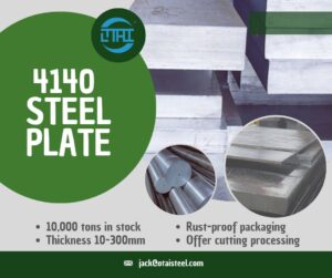 4140 Steel RC Hardness – Practical Insights for Engineers and Buyers When engineers evaluate alloy steels for strength, wear resistance, and durability, 4140 steel RC hardness often stands at the center of the discussion. RC refers to Rockwell C hardness, a standardized hardness scale engineers use to measure resistance to indentation. By understanding the RC hardness of 4140 steel, designers can choose the right heat treatment condition and optimize performance in real-world applications. In this article, we explore 4140 steel RC hardness values, influencing factors, heat-treatment effects, testing methods, and industrial applications. 🔍 What does RC hardness mean for 4140 steel? RC hardness (HRC) measures how deeply a diamond indenter penetrates the steel surface under a specific load. A higher HRC value means the surface resists deformation more effectively. Because 4140 is a chromium-molybdenum alloy steel, it responds extremely well to heat treatment, so engineers can control its RC hardness over a broad range. Manufacturers frequently choose 4140 steel because they can adjust hardness without sacrificing toughness, which gives significant flexibility in design. 🧪 Typical RC hardness range of 4140 steel The 4140 steel RC hardness depends mainly on the heat treatment condition. The most common hardness levels appear in the following ranges: ⭐ Typical hardness values Heat Treatment Condition Rockwell C Hardness (HRC) Annealed 18 – 22 Normalized 28 – 32 Quenched & Tempered 28 – 55 Nitrided Surface 60+ (surface only) Engineers can select the hardness level according to load, wear resistance requirements, and impact expectations. ⚙️ How heat treatment changes 4140 steel RC hardness Heat treatment directly controls 4140 steel RC hardness. Each process produces a distinct balance of hardness and toughness. 🔥 Annealing Annealing softens the steel. It relieves internal stress and improves machinability. After annealing, the hardness usually stays between 18 and 22 HRC. Toolmakers use this condition for machining before final hardening. 🔥 Normalizing Normalizing refines the grain structure. It increases strength and hardness while maintaining reasonable ductility. The hardness typically reaches 28–32 HRC. Machinists still handle it while gaining better strength. 🔥 Quenching and Tempering Quenching raises the hardness sharply, and tempering reduces brittleness while keeping high strength. After Q&T, 4140 steel RC hardness can range from 28 to 55 HRC depending on temperature and time. Designers usually choose 30–40 HRC for shafts and axles and 50–55 HRC for wear parts. 🔥 Nitriding Nitriding diffuses nitrogen into the surface. It forms very hard nitrides, pushing surface hardness above 60 HRC while maintaining a tough core. This combination suits gears, spindles, and high-wear components. 🛠️ How engineers measure RC hardness of 4140 steel Quality control teams commonly use the Rockwell hardness tester. The procedure includes: Prepare a flat, clean test surface Apply preliminary test load Apply main test load Measure penetration depth Convert reading to HRC value This test gives fast, repeatable hardness results that buyers and manufacturers both trust. 🏗️ Applications based on different RC hardness levels Engineers match component function with 4140 steel RC hardness level. Here are common fields: ⚙️ Machinery components Shafts, gears, and spindles require both strength and toughness. Designers often select 30–40 HRC. 🚗 Automotive Axles, crankshafts, and drive shafts benefit from quench-and-tempered 4140 at 28–38 HRC to handle dynamic loading. 🛢️ Oil & gas Drill collars, tool joints, and heavy-duty tubular goods demand high fatigue resistance. Engineers prefer 32–45 HRC. 🛠️ Tooling Punches, dies, bushings, and wear plates frequently use 50–55 HRC or nitrided surfaces exceeding 60 HRC. The ability to tune hardness allows one steel grade to serve many industries. ✨ Key advantages of 4140 steel RC hardness control Choosing 4140 steel gives many engineering benefits: Wide adjustable hardness range Strong wear resistance at higher HRC levels Excellent core toughness after tempering Compatibility with carburizing and nitriding Reliable fatigue resistance Good machinability in annealed condition Because engineers can tailor properties easily, 4140 remains a preferred alloy steel for critical components. 🧭 Factors that influence 4140 steel RC hardness Several variables directly affect 4140 steel RC hardness: Carbon content Quenching medium (oil, polymer, water) Section size Tempering temperature Holding time Cooling rate Alloy distribution and microstructure Engineers who control these parameters achieve predictable final hardness. 💡 Company Advantages – Why source 4140 steel from Otai Special Steel? When hardness specification matters, material consistency matters even more. Otai Special Steel supports engineering projects with: Large stock of 4140 bars, plates, tubes, and pre-hardened materials Custom heat treatment: Q&T, normalizing, annealing, nitriding Precision cutting and machining services Ultrasonic testing, chemical composition testing, and SGS inspection Technical support for hardness selection based on application We help you match 4140 steel RC hardness to your actual working condition. ❓ FAQ Q1: What is the maximum RC hardness of 4140 steel? After quenching and tempering, it can reach 55 HRC. Nitrided surfaces can exceed 60 HRC. Q2: Does higher RC hardness always mean better performance? No. Higher hardness increases wear resistance but reduces impact toughness. Engineers balance hardness with application needs. Q3: Can machinists easily cut 4140 steel at high RC levels? Machining becomes difficult above 30 HRC. Carbide tooling and proper speeds help maintain tool life. Q4: Does heat treatment change dimensions? Yes, thermal cycles cause distortion. Precision parts usually require post-treatment machining. Q5: Is 4140 steel suitable for both surface and through-hardening? Yes. It responds well to through-hardening and also works excellently with nitriding or induction hardening.