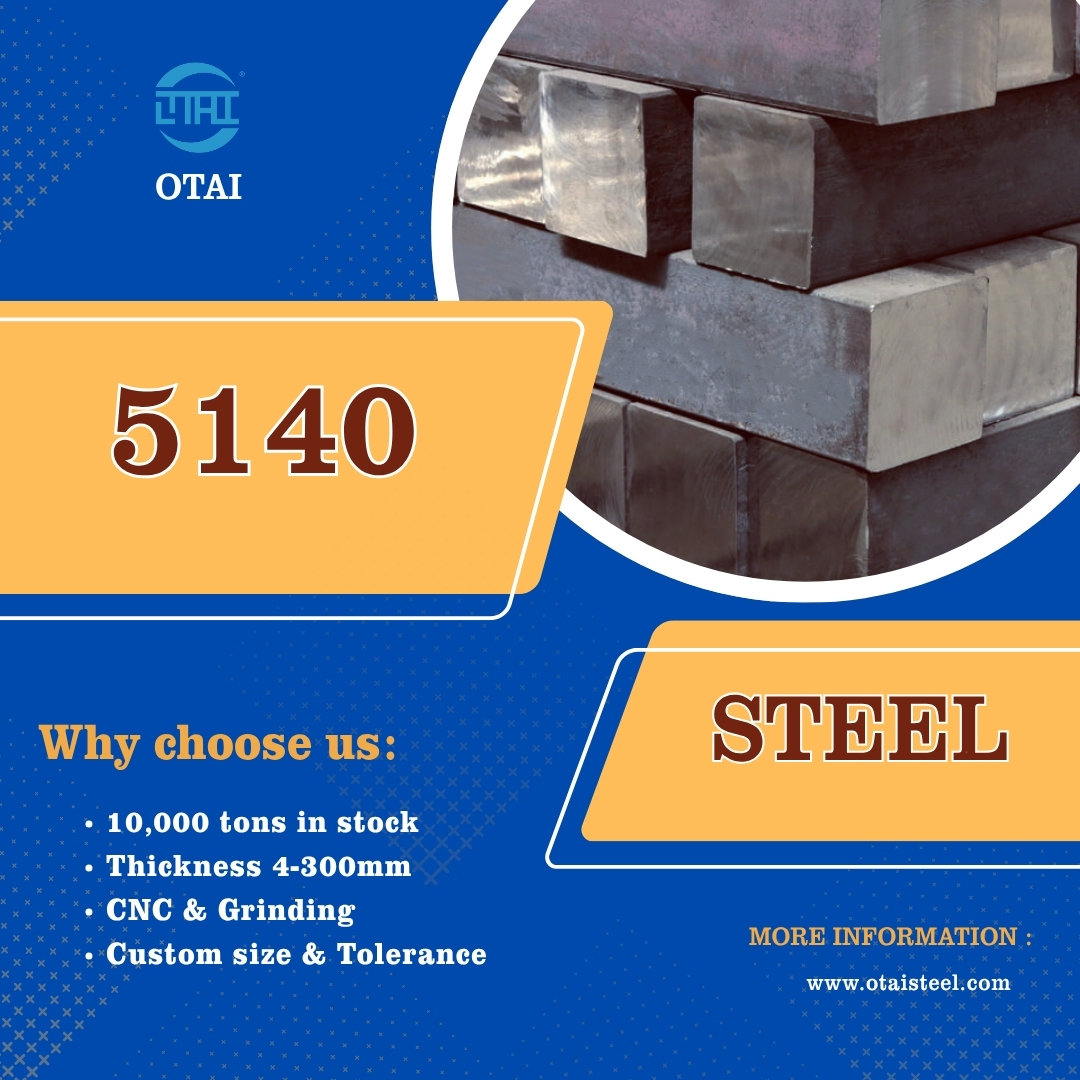 5140 Steel: Chemical Composition, Properties, Hardness, Heat Treatment and Applications